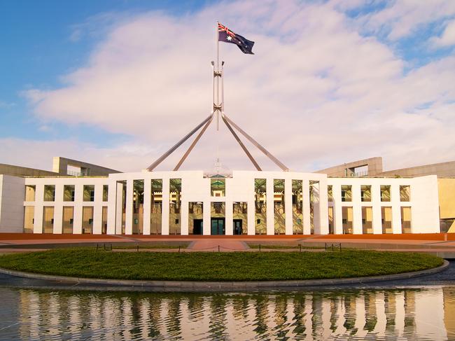 Parliament House in Canberra, Australia.