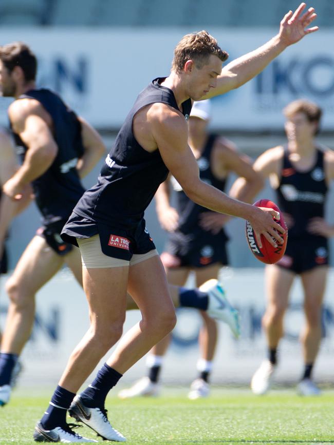 Carlton co-captain, Patrick Cripps. Picture: Sarah Matray