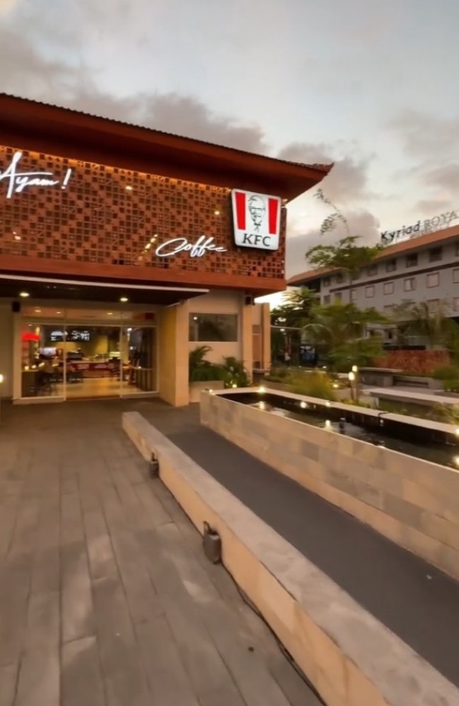 He said the KFC restaurant on the popular island was very ‘bougie‘. Picture: TikTok/jackcoopxr