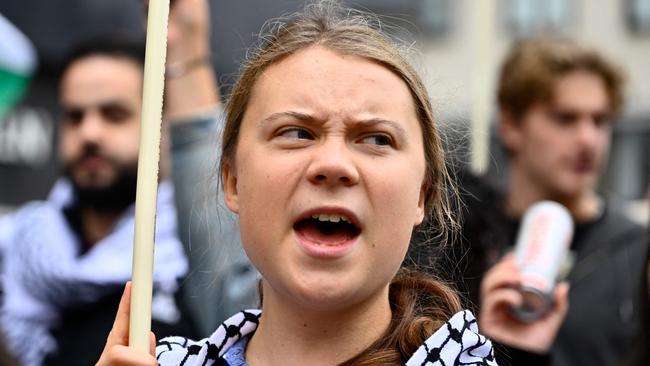 Swedish climate activist Greta Thunberg will be weeping with rage at the way the world has betrayed her demented global warming vision. Picture: Anders WIKLUND / TT NEWS AGENCY / AFP) / Sweden OUT