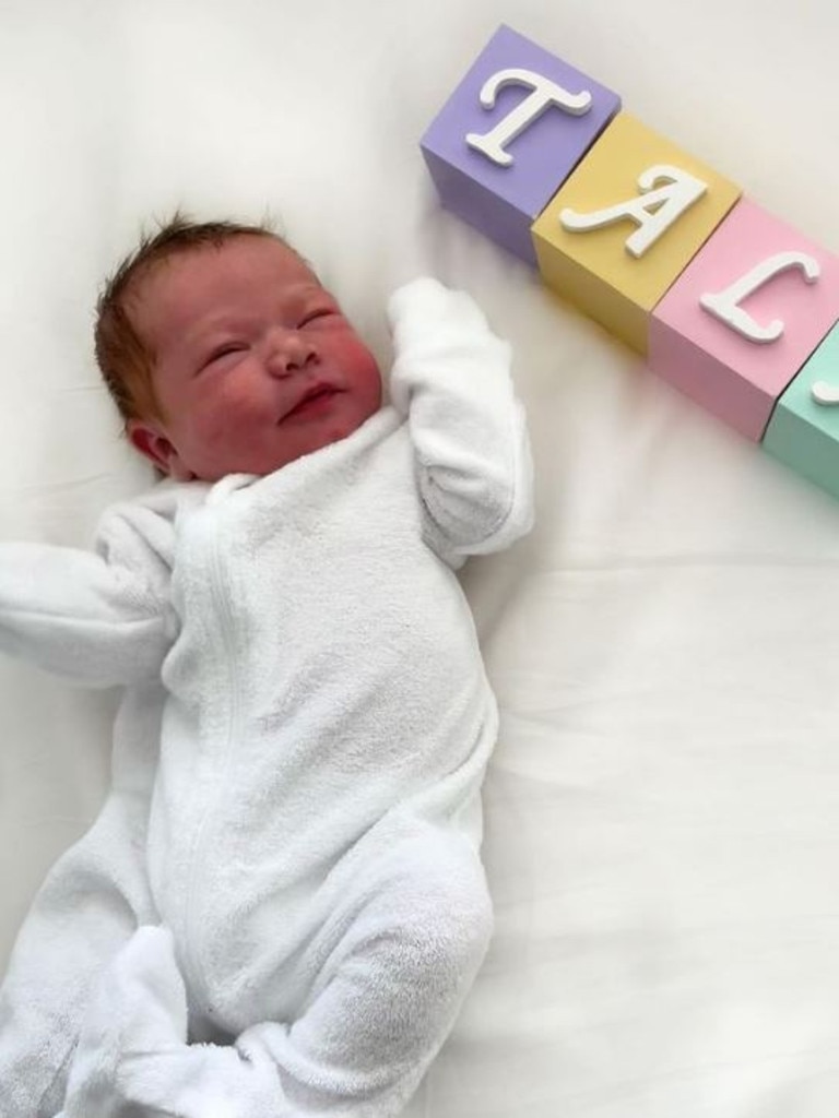 Little Tala’s name has caused a stir online. Picture: Instagram/ashybines