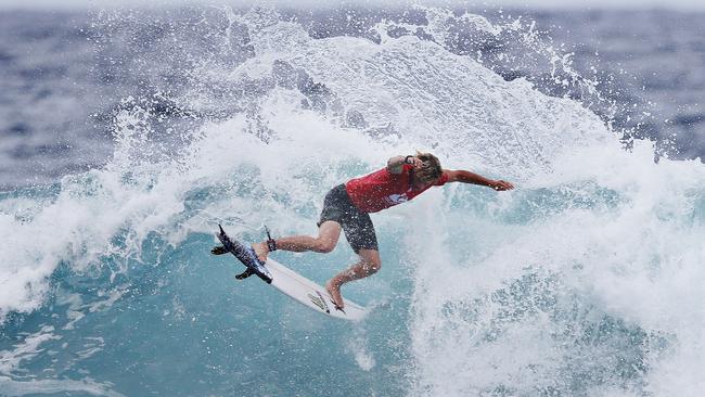 John John Florence in action on Sunday. Photo: Jerad Williams