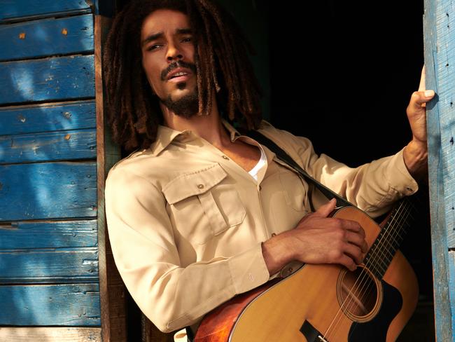 British actor Kingsley Ben-Adir learned to talk, play guitar and move like Bob Marley for a new bio-pic driven by the music legend’s family. Picture: Supplied