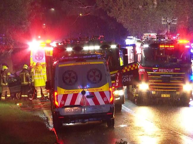 The woman has died following the single-vehicle crash. Picture: TNV