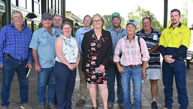 Mayor Liz Schmidt (centre) with the new members of the RIAG. There is still room for more rural landowners to join.