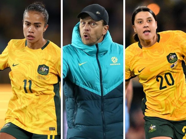 Mary Fowler, Tony Gustavsson and Sam Kerr. Photos: Getty Images