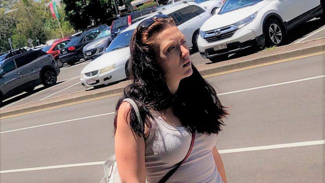 Elleny Jade Matthews pictured outside Maroochydore Courthouse. Picture: Sunshine Coast Daily.