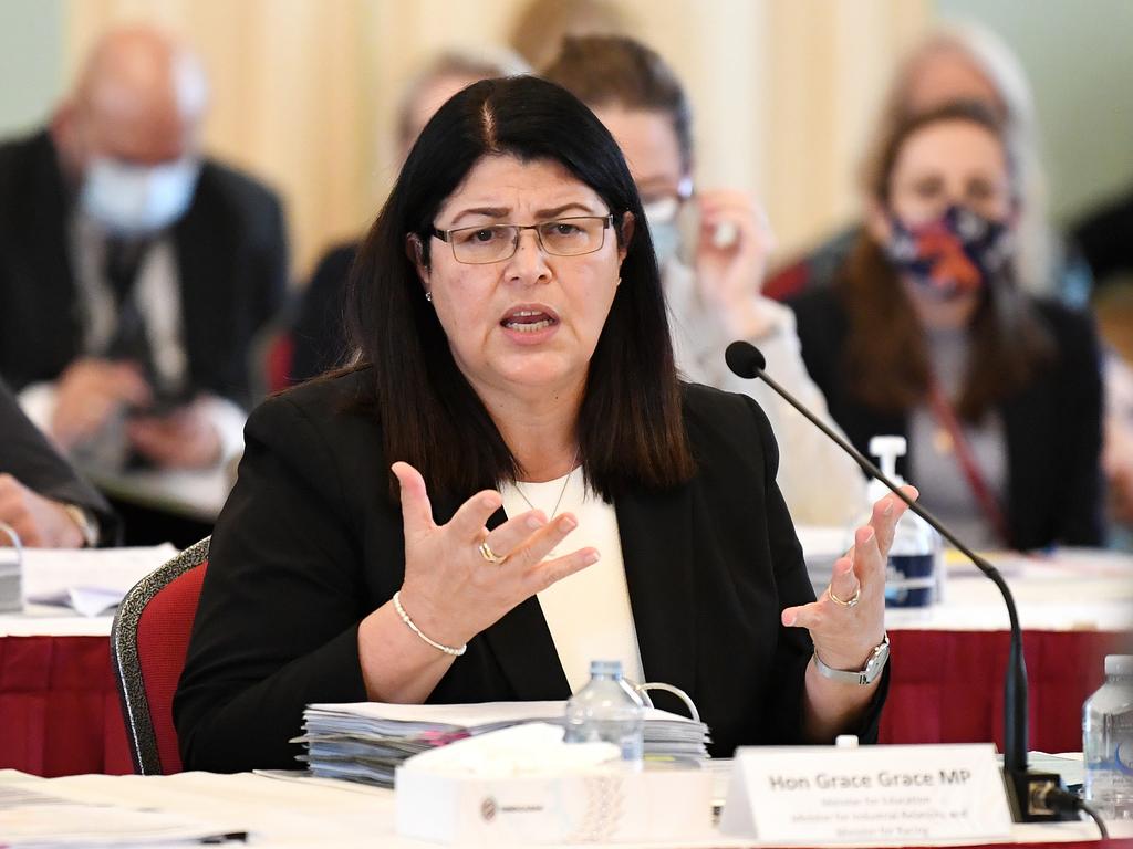 Queensland Education Minister Grace Grace says it is up to the Federal Government to decide if teachers should be prioritised in the vaccination rollout. Picture: NCA NewsWire / Dan Peled