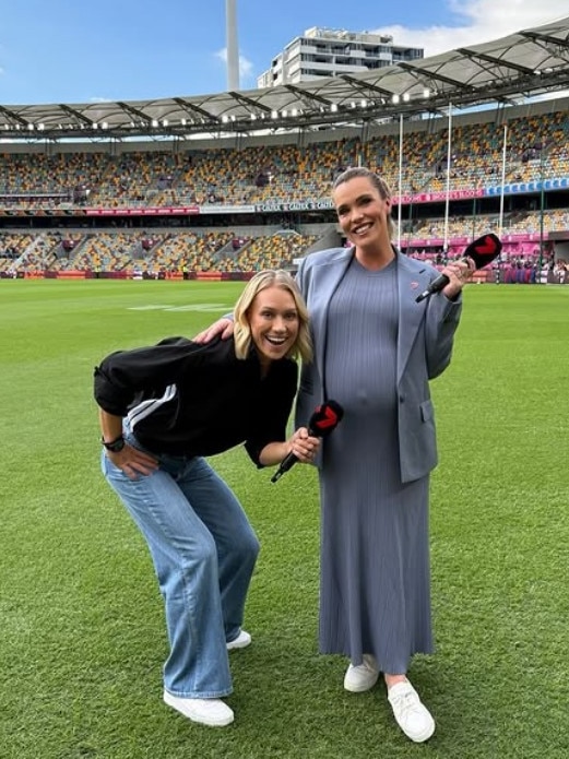 Abbey Holmes shares a photo with Erin Phillips this month. Photo: Instagram @abbeycholmes.