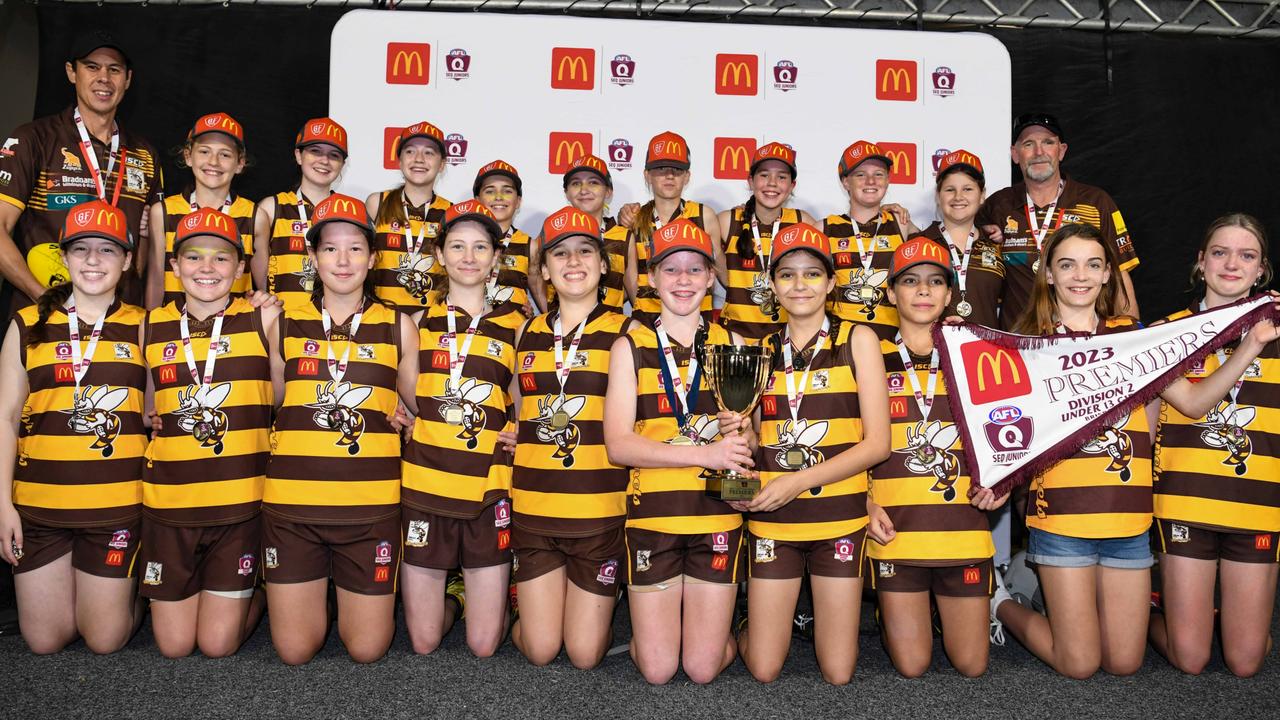 Aspley Hornets won the grand final in the Under 13 Girls Div 2 competition for SEQJ. Picture: Supplied