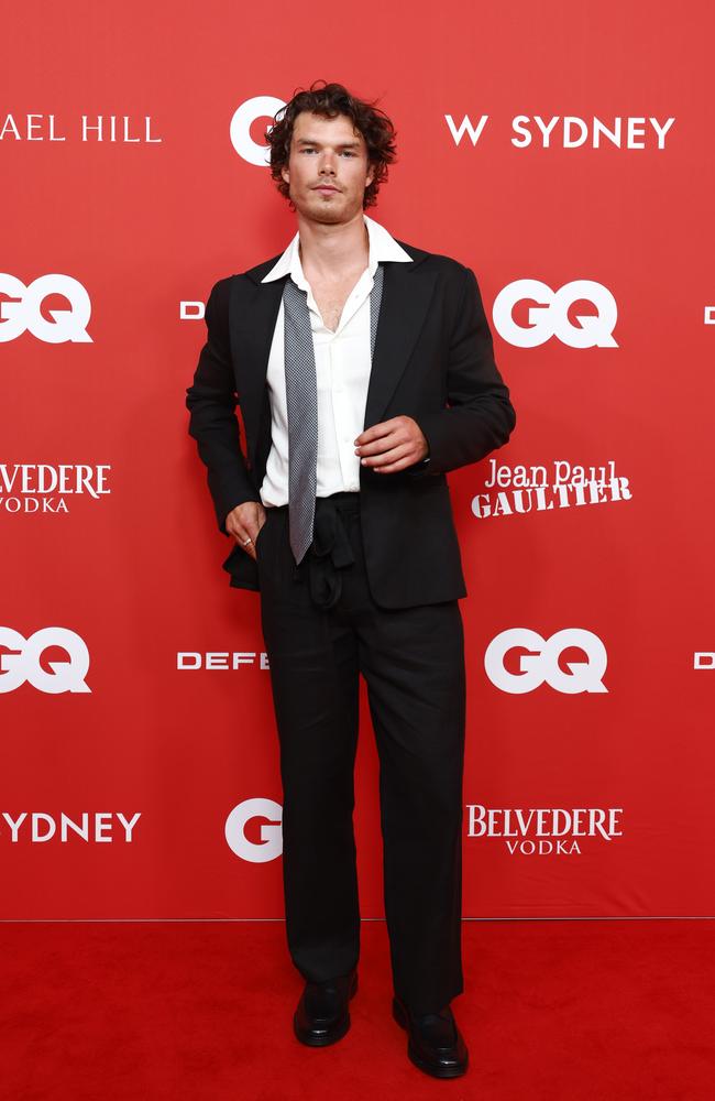 Sam Corlett on the red carpet for the GQ Men of the Year Awards. Picture: Jonathan Ng