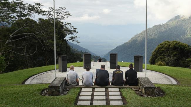 The Isurava War Memorial on the Kokoda Track. Picture: Brad Fleet