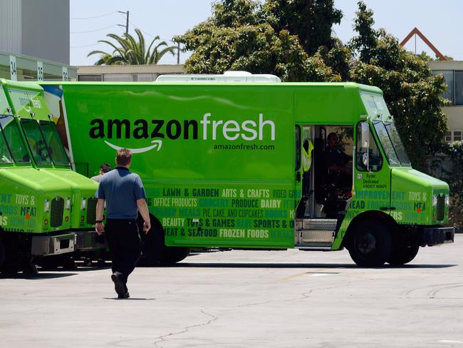 Amazon has confirmed it will roll out its Amazon Fresh service in Australia. Picture: Kevork Djansezian