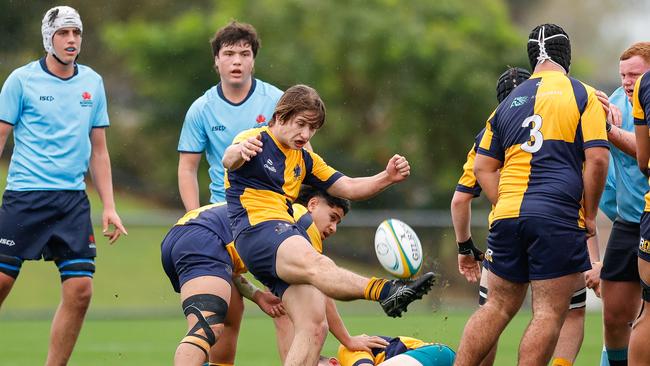 NSW playing the ACT at the Australian schools rugby event. Pictures: Anthony Edgar.
