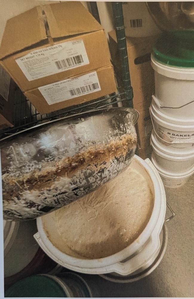 Pictures captured by City of Gold Coast Environmental Health Officers of dirty conditions inside former Mermaid Beach bakery Pane Organico. Picture: Supplied