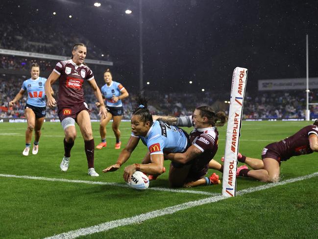 The Blues looked to have secured victory after Tiana Penitani scored with 10 minutes remaining, but it wasn’t to be. Picture: Getty Images