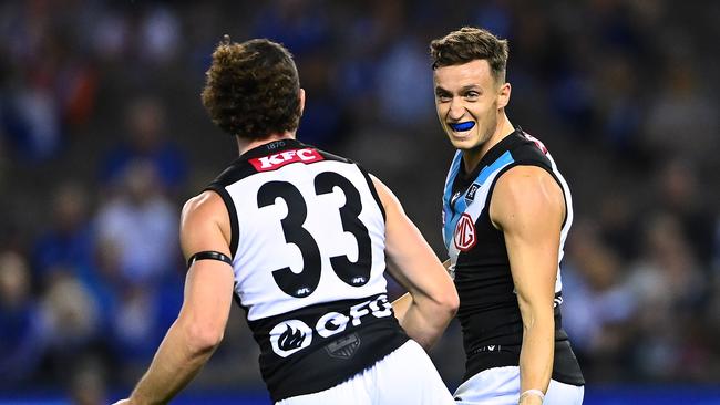 Orazio Fantasia celebrates one of his four goals last weekend. Picture: Quinn Rooney/Getty Images