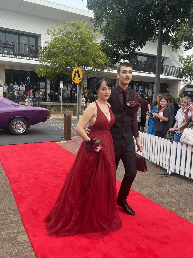 The students of Urangan State High School gather for their formal.