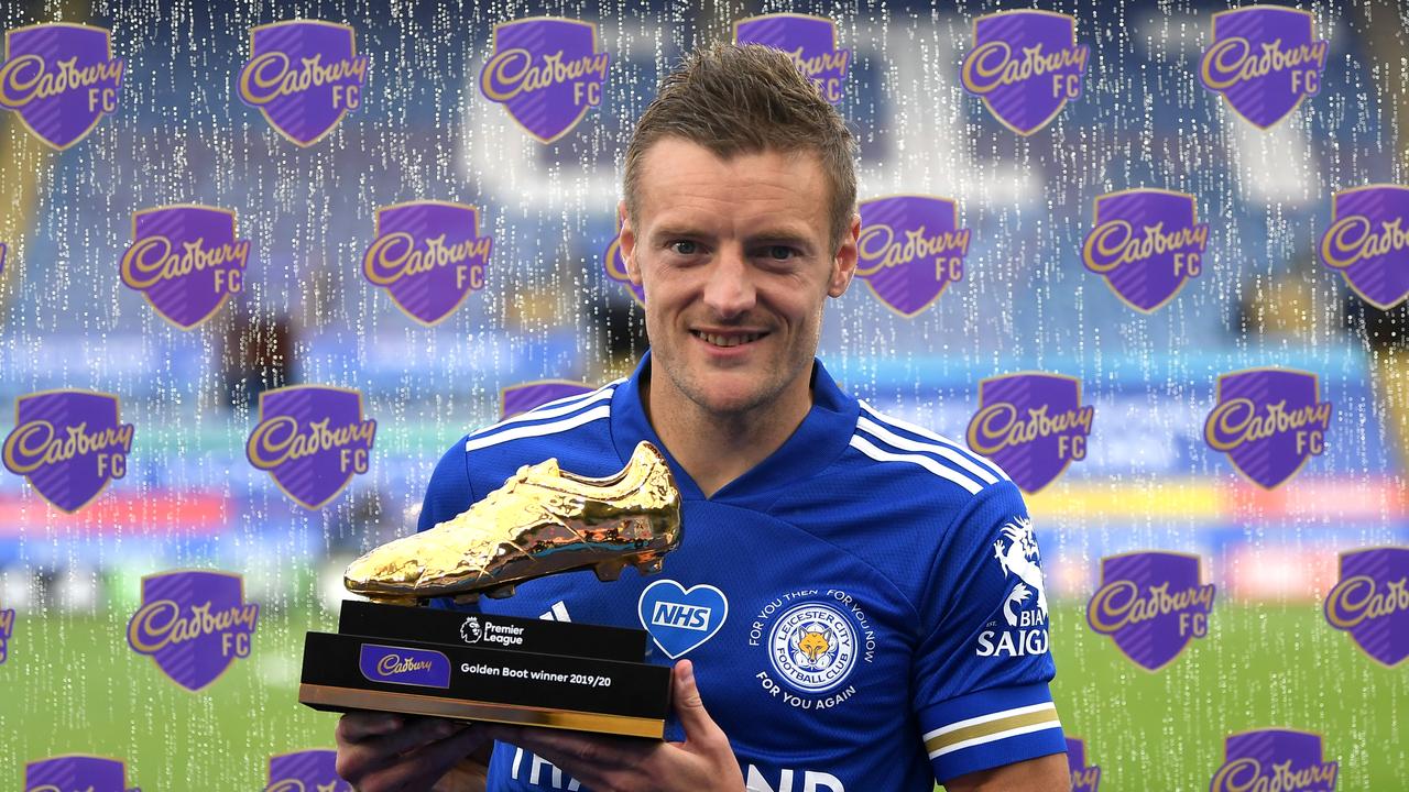 Jamie Vardy pipped Pierre-Emerick Aubameyang and Danny Ings to win the Golden Boot.