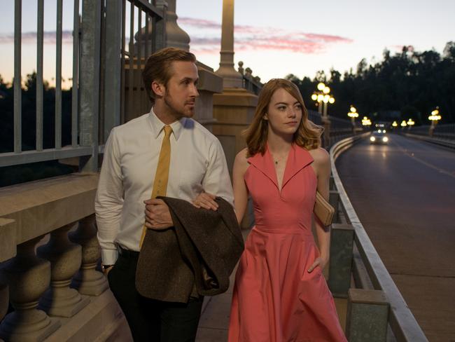 Ryan Gosling and Emma Stone in La La Land. Picture: Supplied