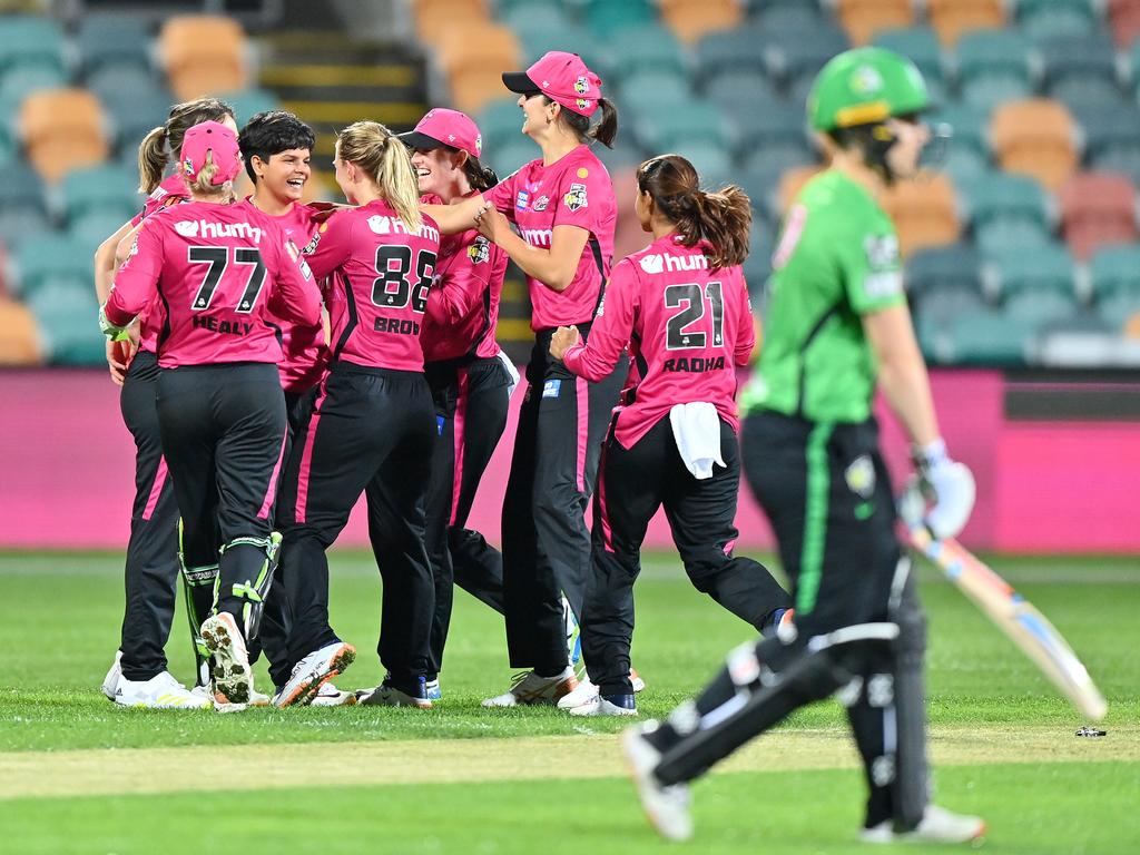 Shafali Verma’s stunning direct hit removed Annabel Sutherland. Picture: Getty Images