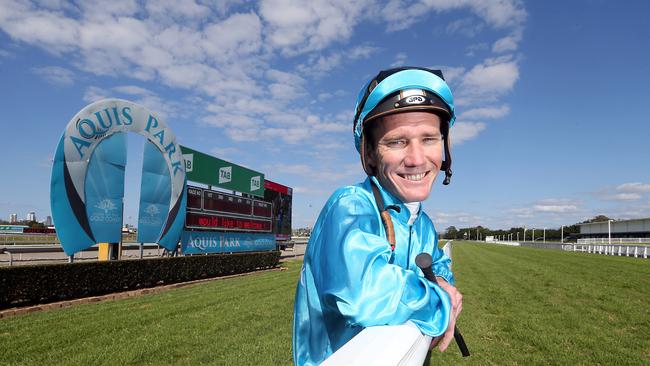 Dan Griffin has won the 2018-19 Gold Coast jockeys premiership. He is pictured at Aquis Park. Photo by Richard Gosling