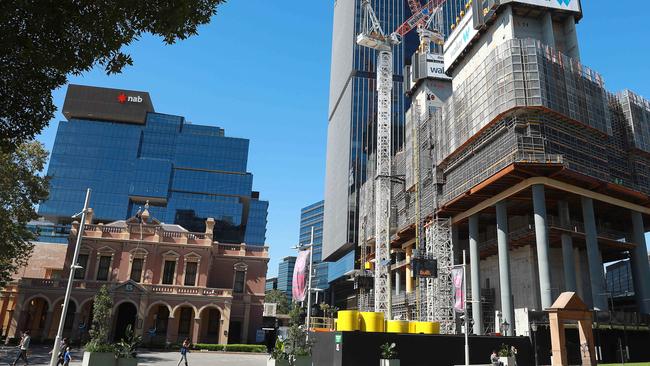 NAB offices above Parramatta Square in Sydney. Pictur: AAP