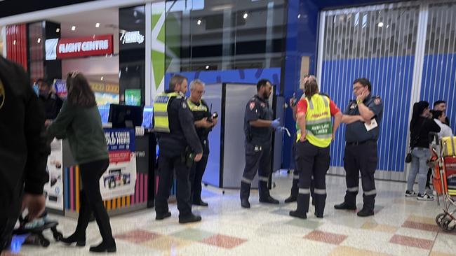 Shoppers were left in a panic after a man allegedly stole a knife from a grocery store and began brandishing it around Watergardens. Picture: NCA NewsWire/Isabela Ascui