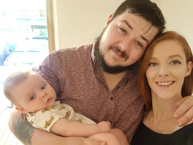 Wally’s mum Carol Montgomery-Dwyer, pictured with dad Daniel Reece, said her son was still “a happy, energetic boy”. Picture: Supplied via NCA NewsWire