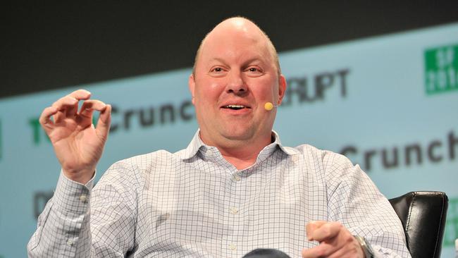 Entrepreneur Marc Andreessen has let slip a stunning claim. Picture: Steve Jennings/Getty Images North America/AFP