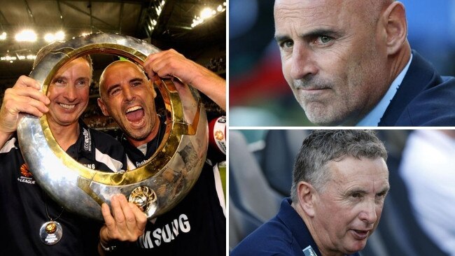 Ernie Merrick and Kevin Muscat have gone from title-winning friends to bitter foes.