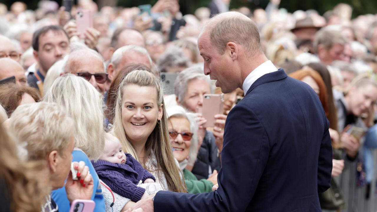 Prince William speaks to members of the public at Sandringham. (Photo by Chris Jackson/Getty Images)