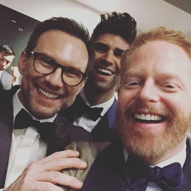 Jesse Tyler Ferguson, "With my buddy Christian Slater after the Emmys!" Picture: Instagram