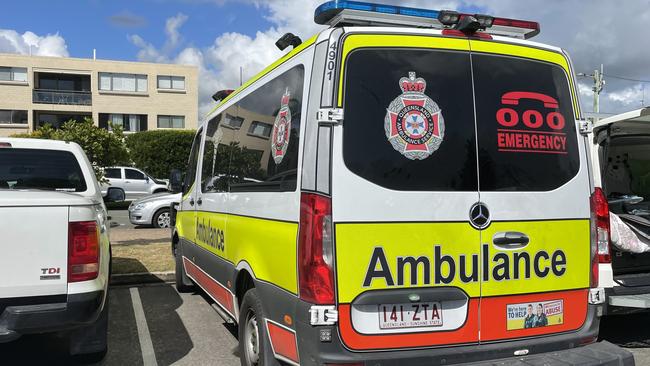 A man in his 60s to 70s was taken to the Sunshine Coast University Hospital after he was found in the water “not breathing” by lifeguards. Picture: Kristen Camp