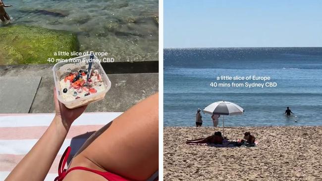 But while everyone is losing their minds over closer-to-the-city beaches, Cronulla has remained relaxed. Pictures via TikTok (@hannahrogers.s)