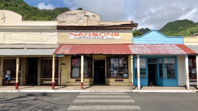 Colonial-era shops in Levuka's main street. Picture: Sarah Nicholson