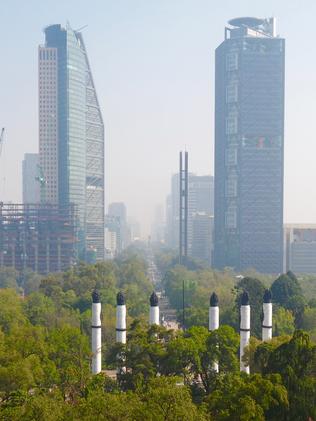 Paseo de la Reforma, a boulevard modelled on Paris’ Champs Elysees, can be seen from the palace. Picture: Leah McLennan