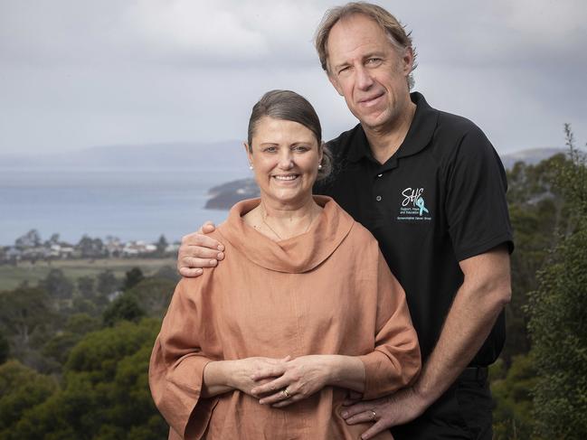 Scott and Jo Harris at Acton Park. Picture: Chris Kidd