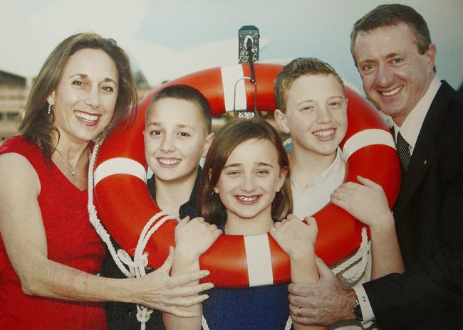 Peter Price and his wife Tonia and children Jason, Tessa and Ben.