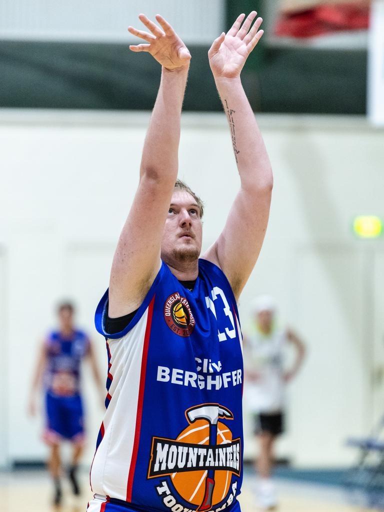 Seth Ham for Toowoomba Mountaineers against Rip City in Queensland State League Division 1 mens basketball semi-final at USQ's Clive Berghofer Recreation Center, Saturday, July 30, 2022. Picture: Kevin Farmer