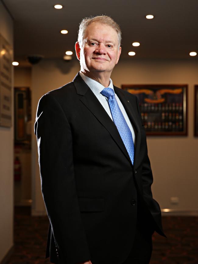 Former NSW Fraud Squad Commander Colin Dyson at the Petersham RSL for Retired Police Day. Picture: Adam Yip.