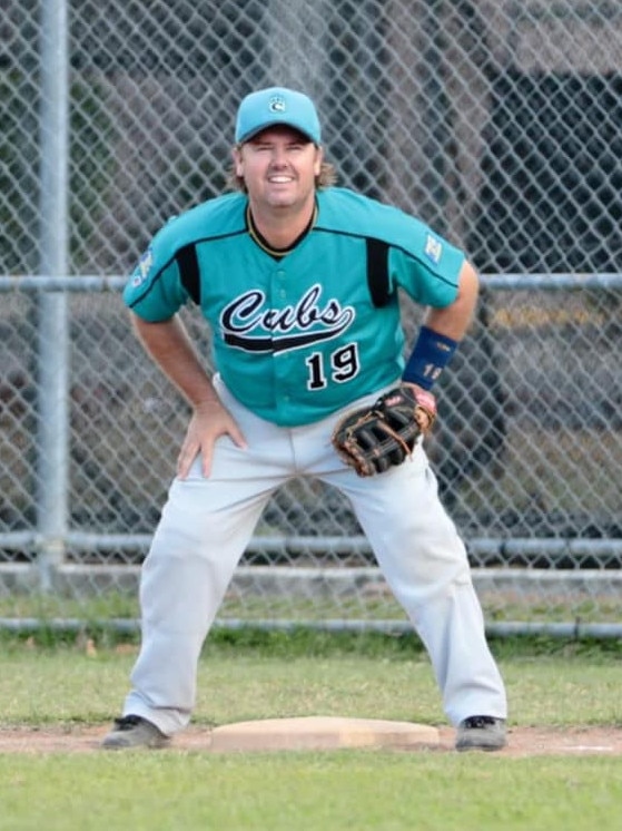 Cairns baseball stalwart Steven Landsberg, who died this week at the age of 45.