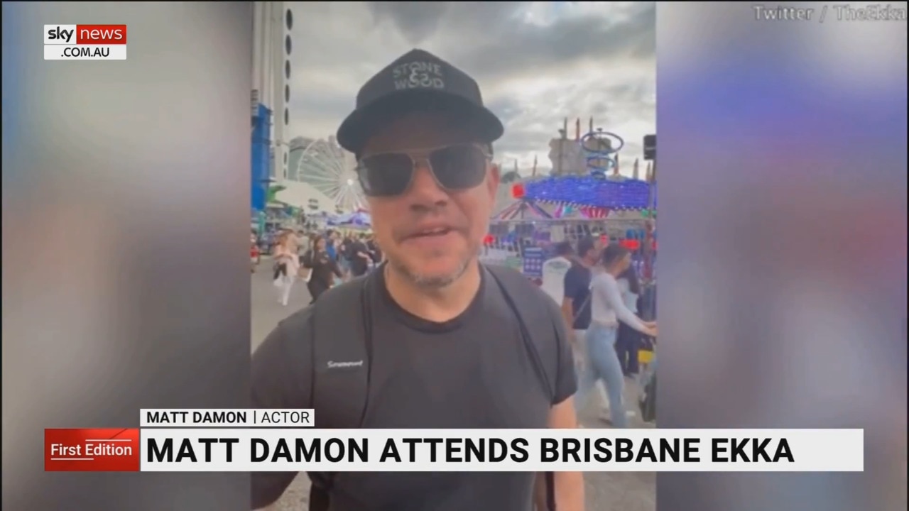 Matt Damon spotted attending Brisbane’s Ekka