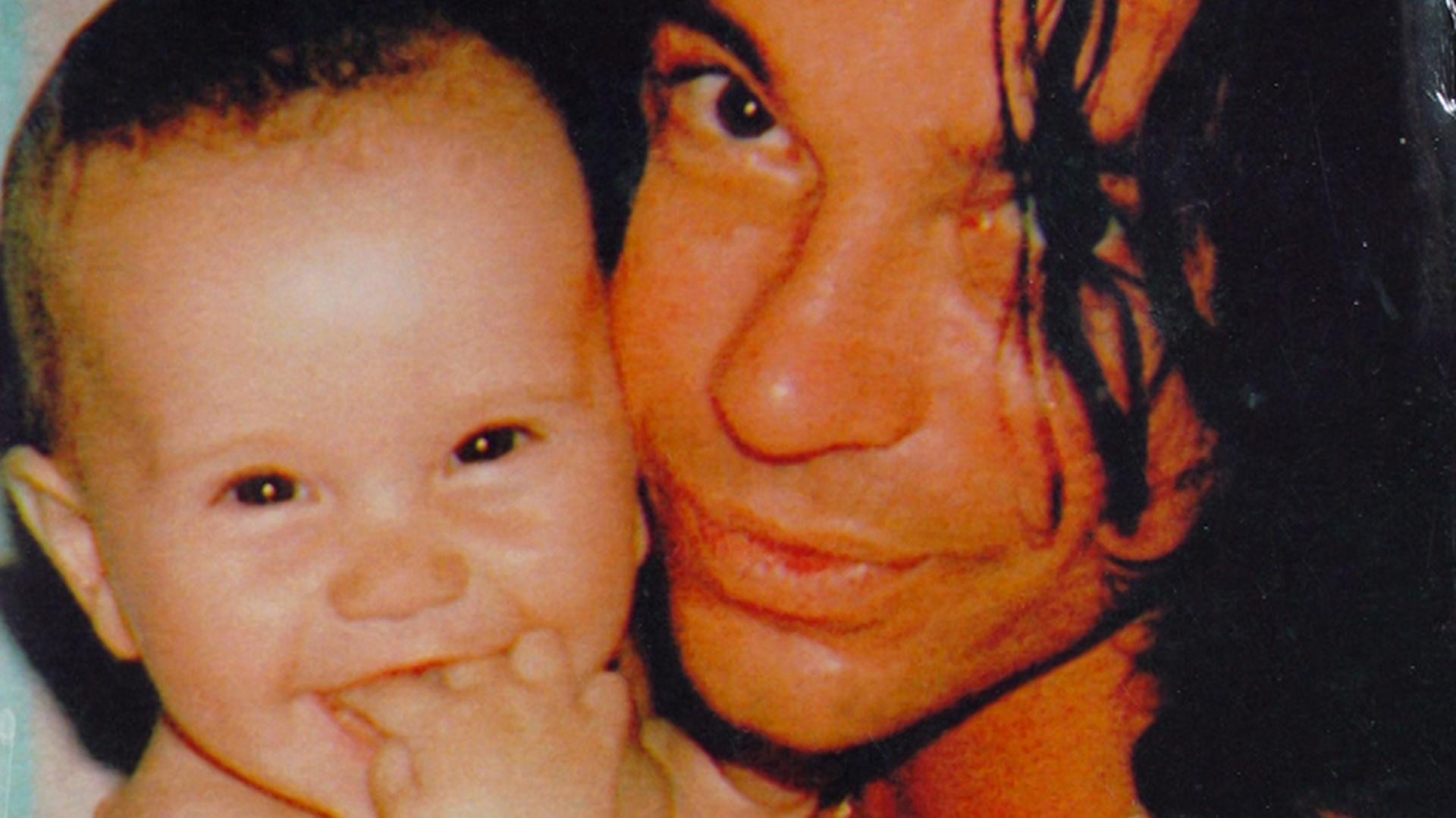 EMBARGOED ONLINE 6PM Seven's rockumentary, Michael Hutchence: The Last Rockstar features images of Hutchence with baby daughter Tigerlily. Picture: Seven