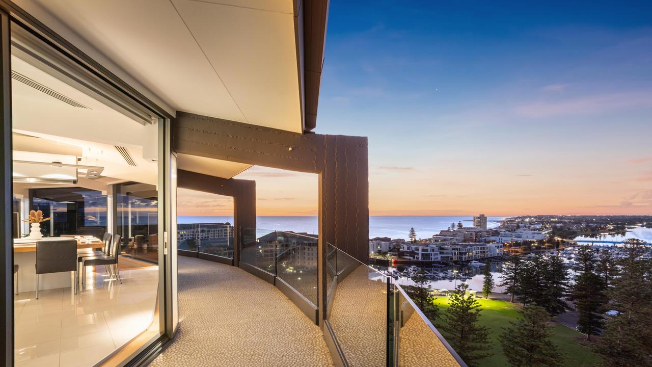 A wraparound balcony with views for days.