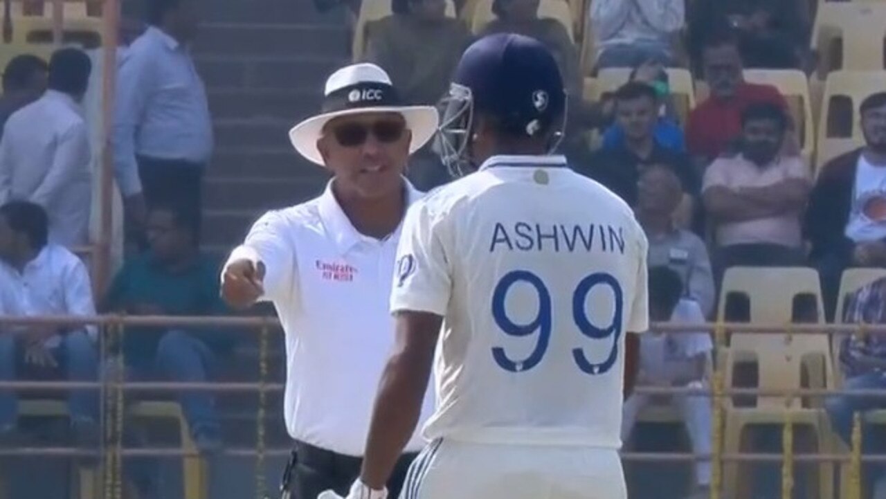 Ashwin was far from happy. Photo: Fox Sports