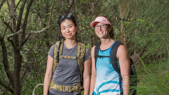 Walkers Penny Sayers and Chen Yin pictured at Boronia Park last week.