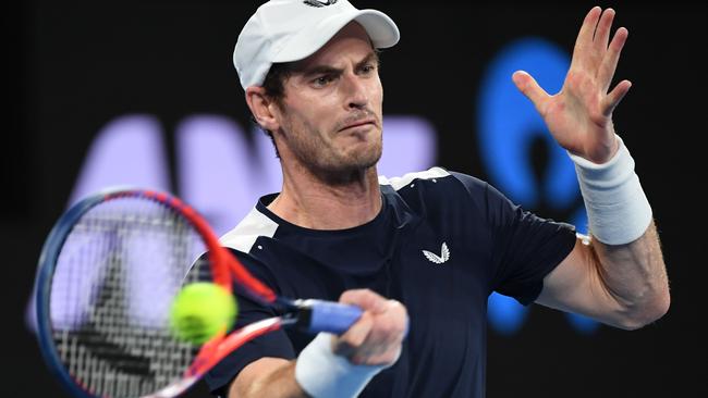 Murray, characteristically, gave it his all. (SAEED KHAN / AFP)
