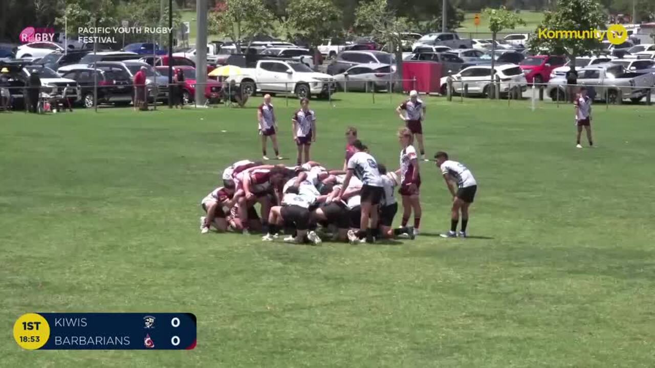 Replay: Kiwis v Barbarians  (U18 boys SF)—2024 Pacific Youth Rugby Festival Day 3