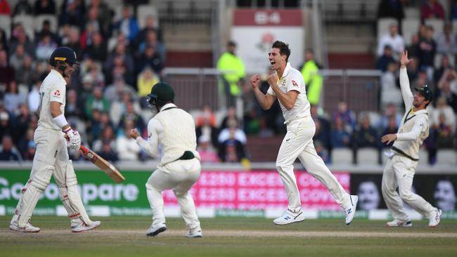 Rory Burns is dismissed in the first over. Picture: Getty Images